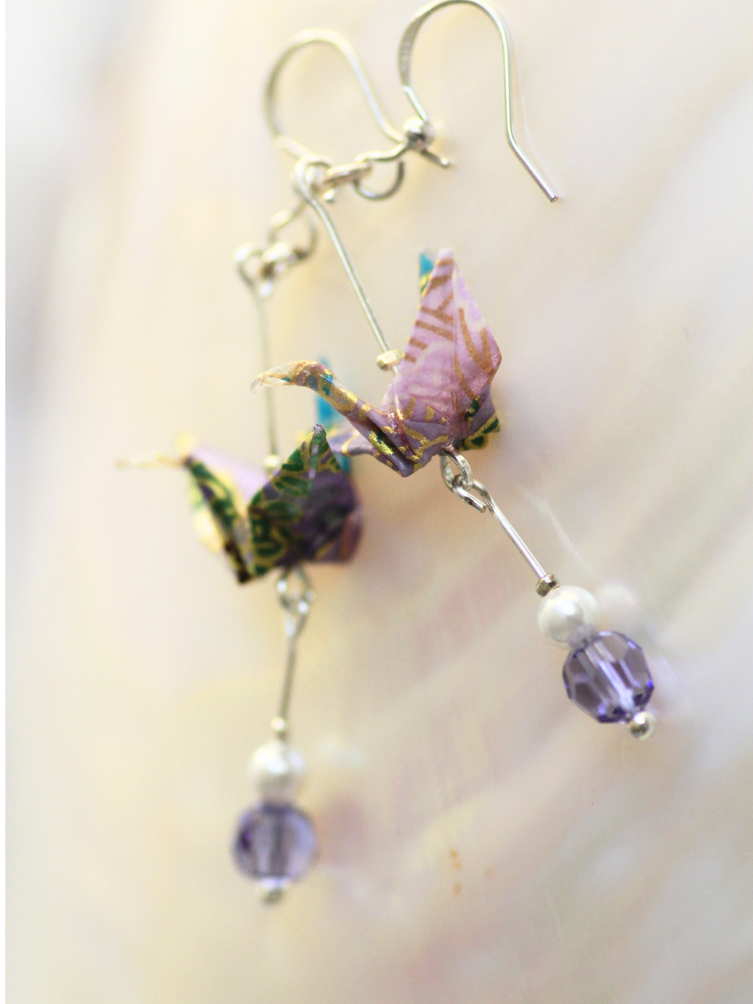Unique Mother’s Day Gift for Mom | Origami Crane Earrings Australia
