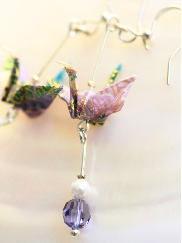 Unique Mother’s Day Gift for Mom | Origami Crane Earrings Australia