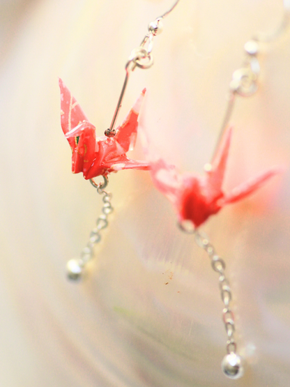 Origami jewellery Australia crane earrings best gift for mother on Mother’s Day
