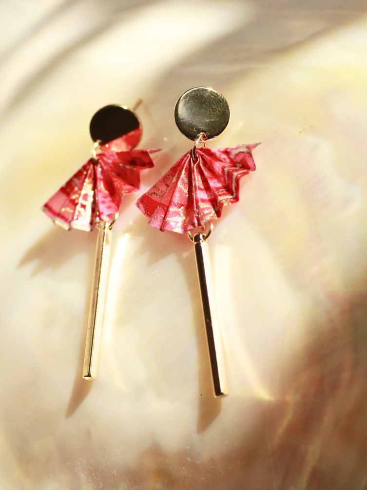 Unique Mother’s Day Gift for Mom | Origami Fan Earrings Australia