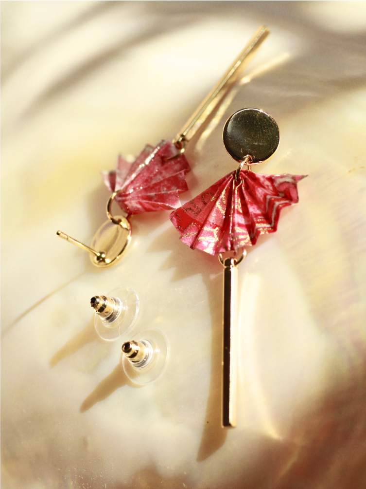 Unique Mother’s Day Gift for Mom | Origami Fan Earrings Australia