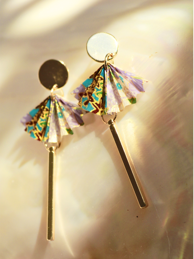 Unique Mother’s Day Gift for Mom | Origami Fan Earrings Australia