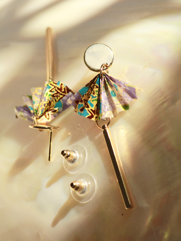 Unique Mother’s Day Gift for Mom | Origami Fan Earrings Australia