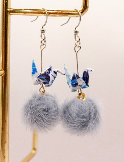 origami-crane-earrings-with-pom-pom-blue