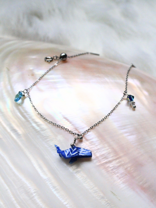 Ocean Spirit Whale Bracelet - Swarovski Crystals