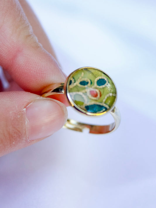 Verdant Spirit - Washi Paper Ring