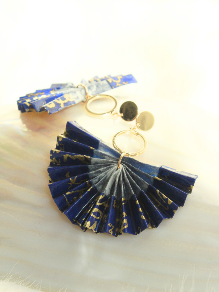 Mother’s Day Gift Origami Fan Earrings