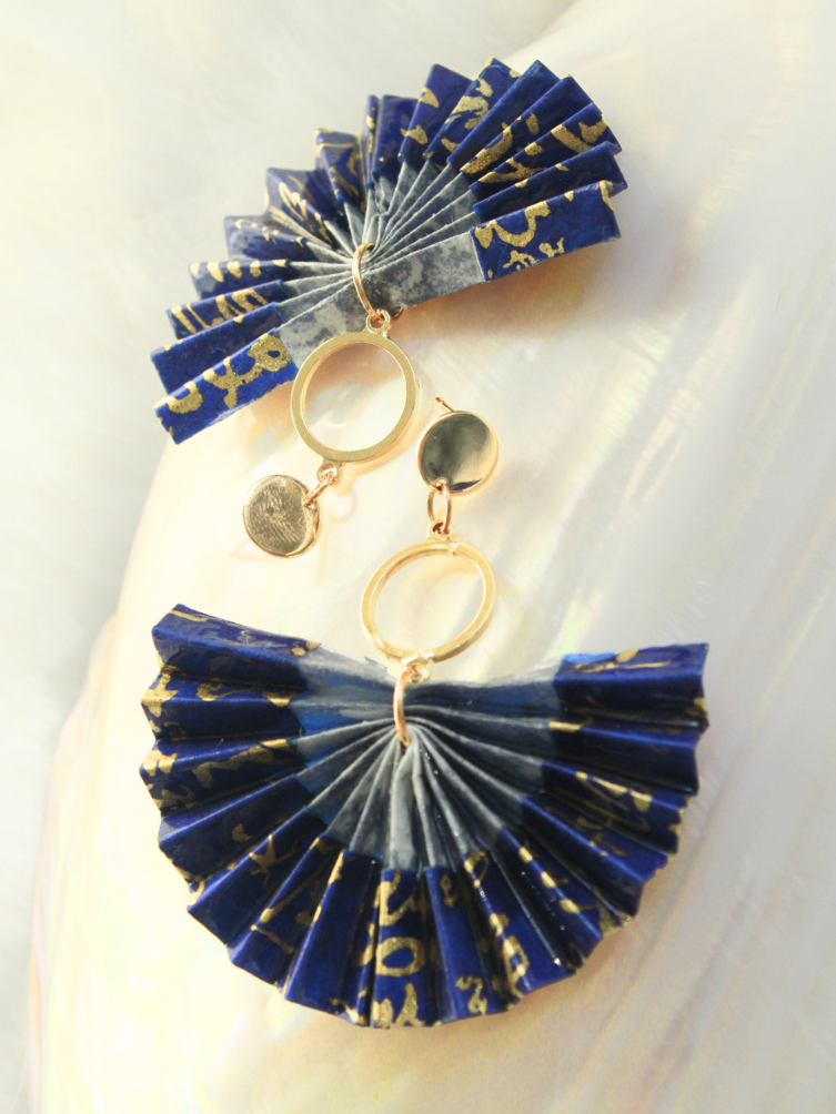 Mother’s Day Gift Origami Fan Earrings