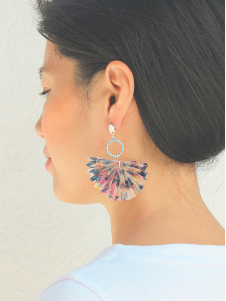 Mother’s Day Gift Origami Fan Earrings