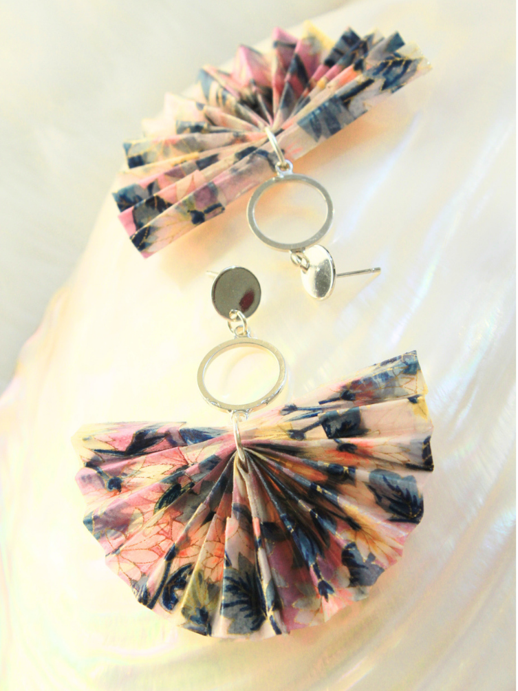 Mother’s Day Gift Origami Fan Earrings