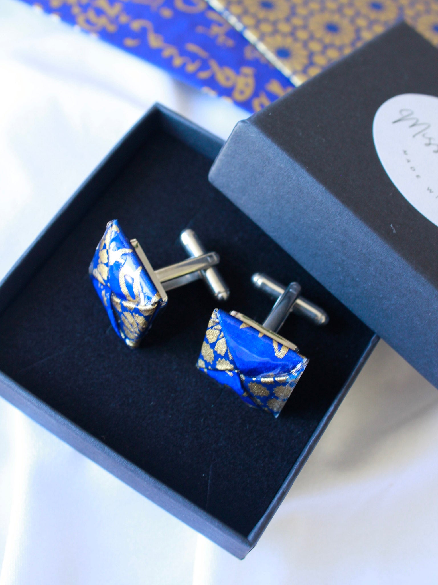 Custom Cufflinks for Men – North Star Origami Handmade Design