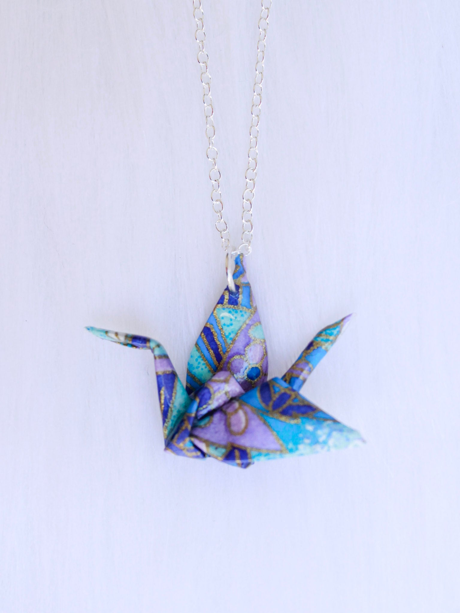 Origami-Crane-Necklace-Light-Purple