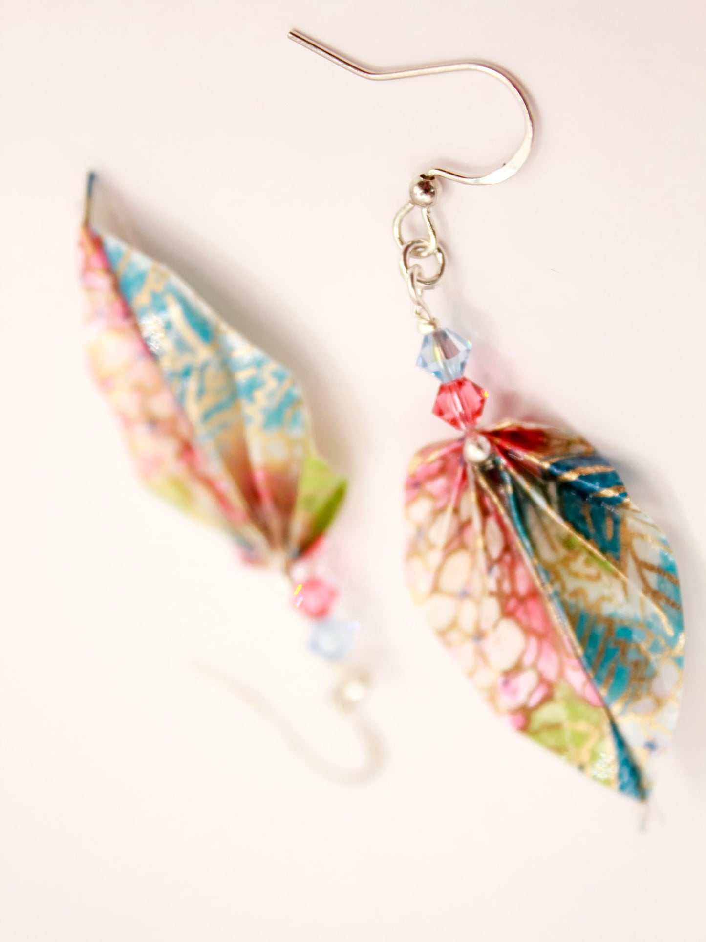 Origami Earrings - Nature's Leafy Elegance