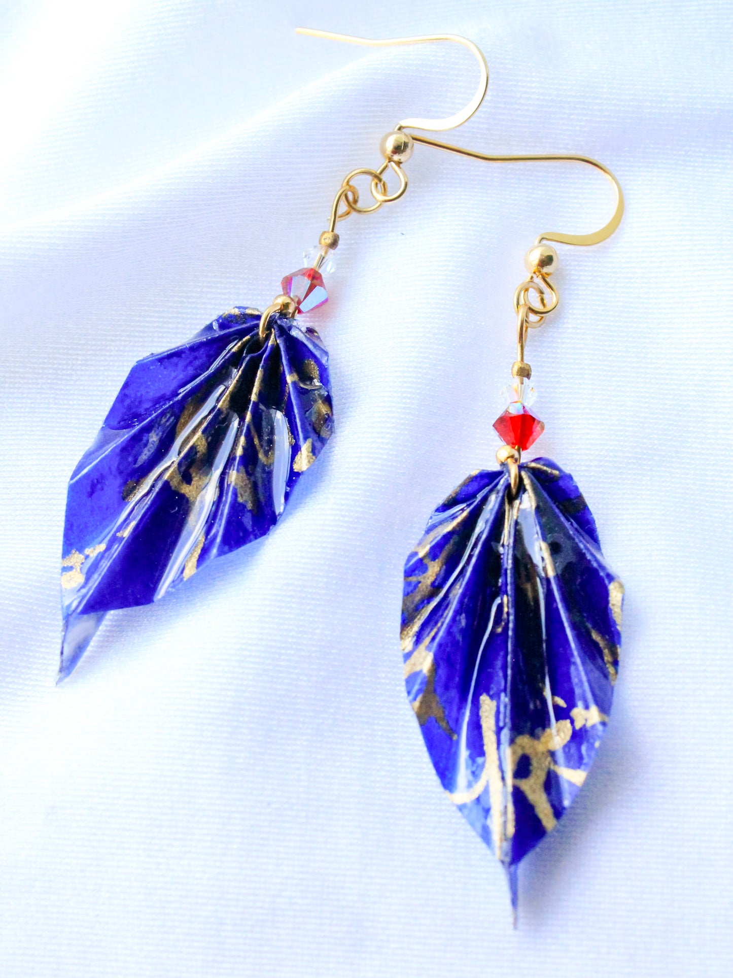 Origami Earrings - Nature's Leafy Elegance