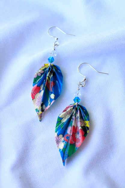 Origami Earrings - Nature's Leafy Elegance