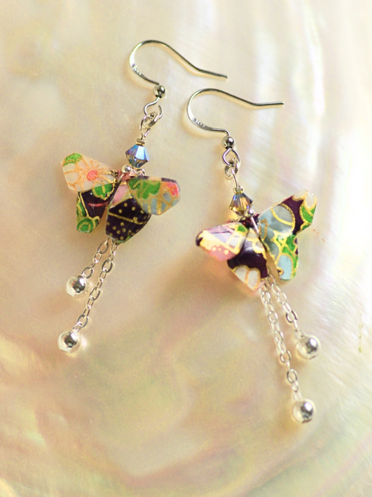 Origami Butterfly Earrings – Swarovski Crystal | Meaningful Gift Australia