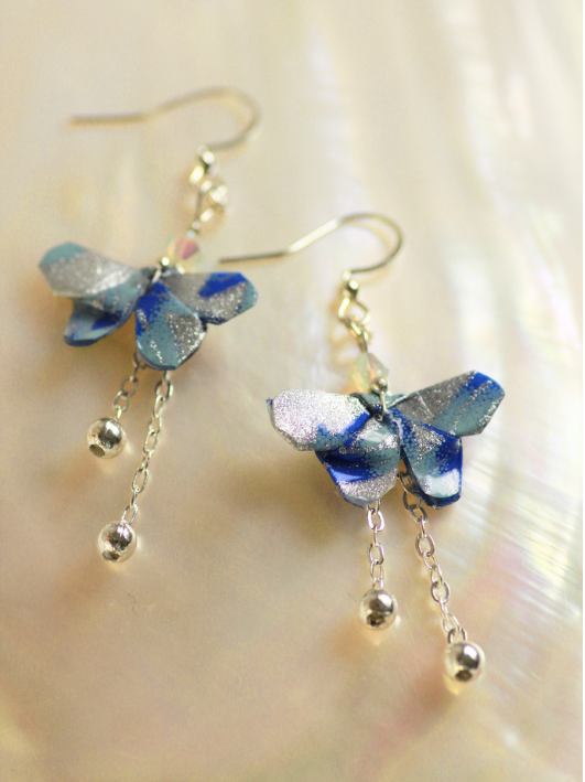 Origami Butterfly Earrings – Swarovski Crystal | Meaningful Gift Australia