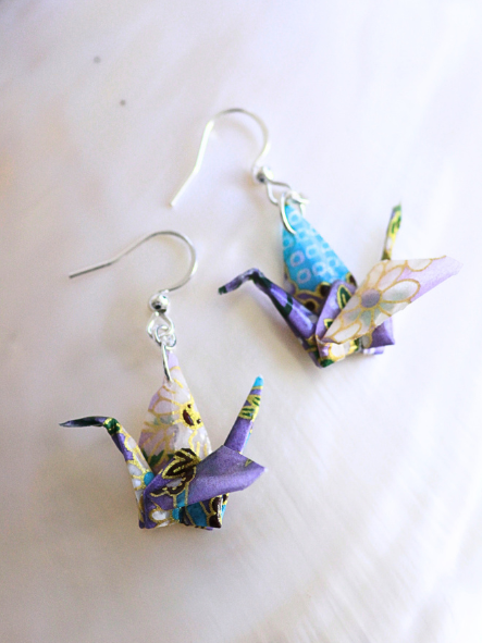 Minimal Origami Crane Earrings | Mother’s Day Gift for Mom Australia