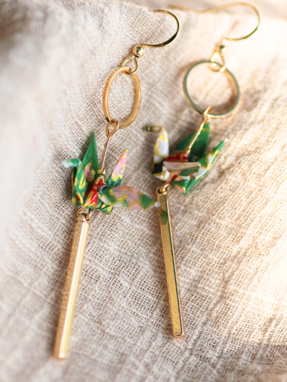 Handmade Origami Earrings – Tranquil Wings Danglers