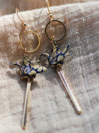 Handmade Origami Earrings – Tranquil Wings Danglers