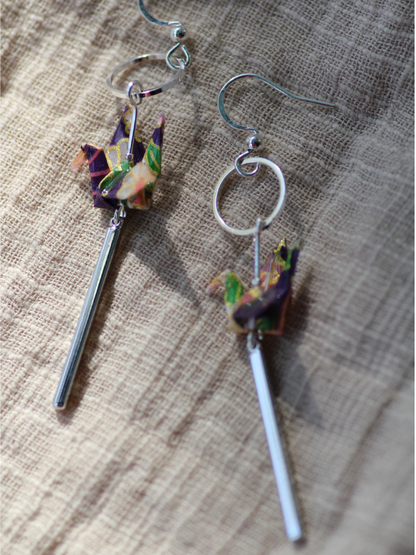 Handmade Origami Earrings – Tranquil Wings Danglers