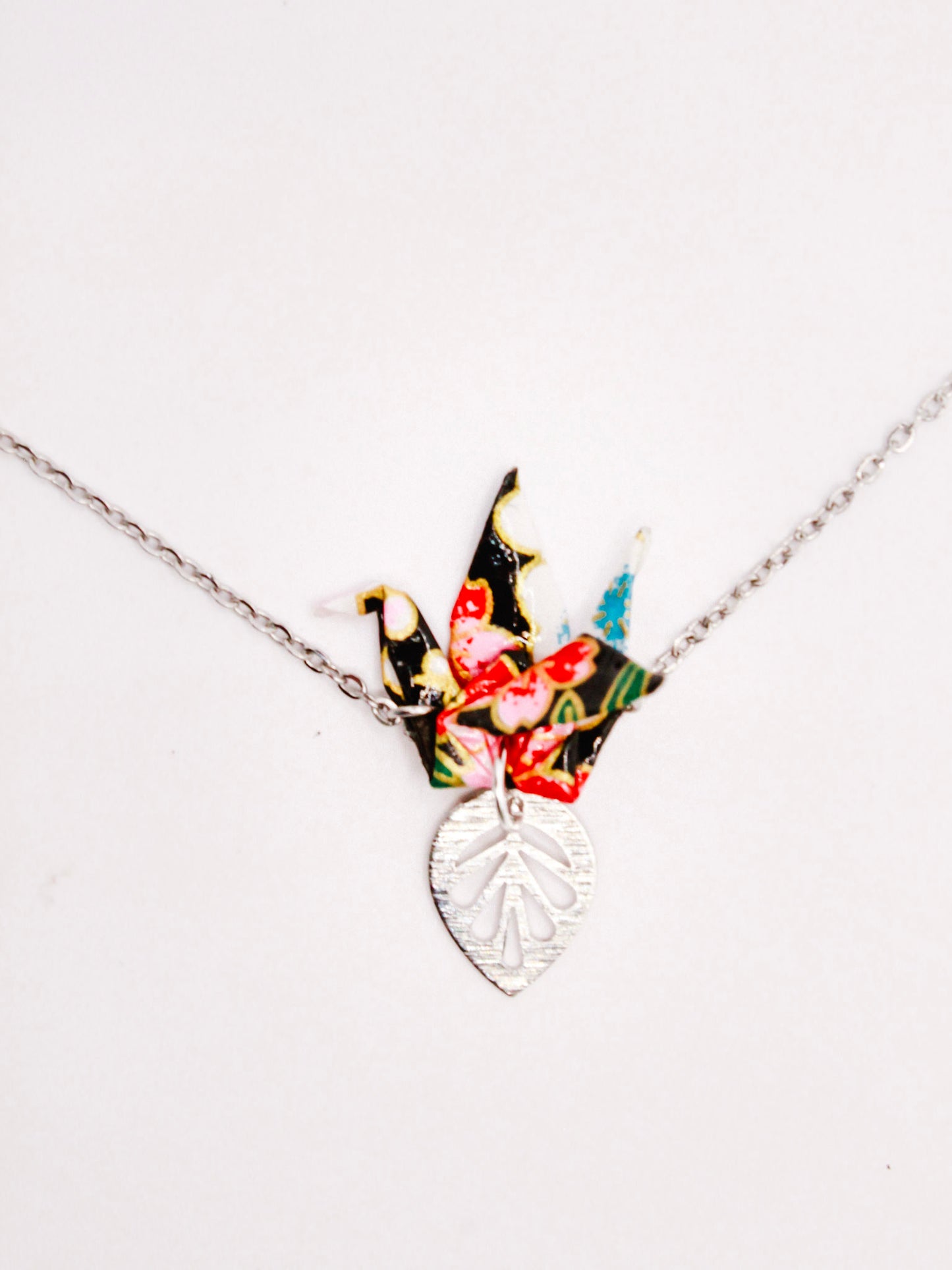 Origami Necklace -Zenith Crane Cascade