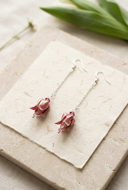 Origami Tulip Earrings Australia  Blush Garden Handmade Japanese Washi Jewellery
