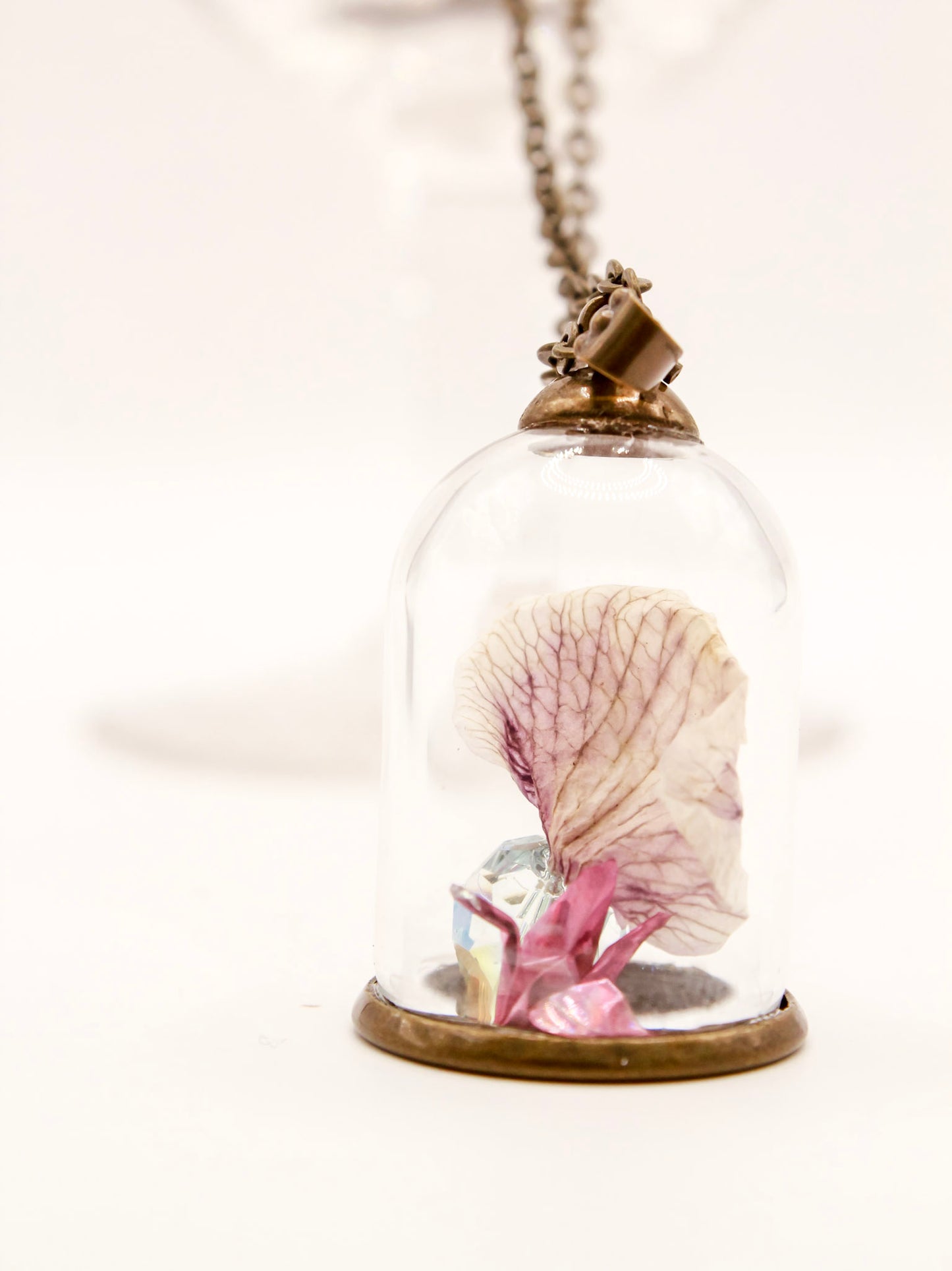 Terrarium Crane's Orchid Dreamscape Necklace
