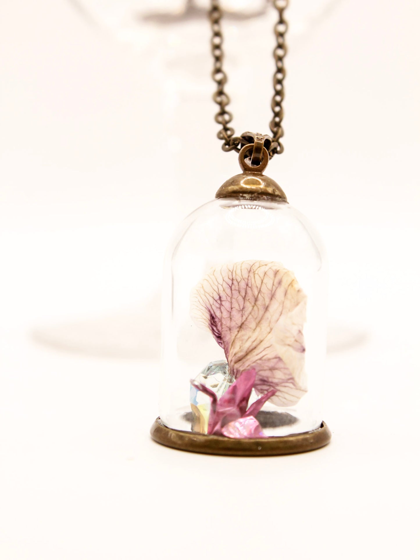 Terrarium Crane's Orchid Dreamscape Necklace