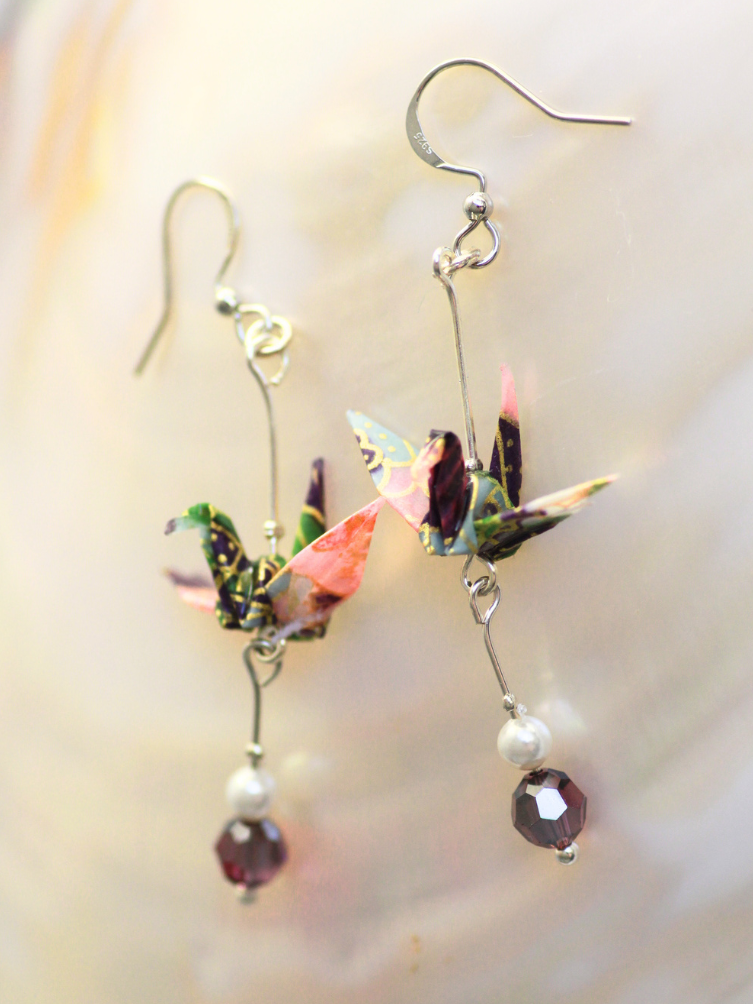 Unique Mother’s Day Gift for Mom | Origami Crane Earrings Australia