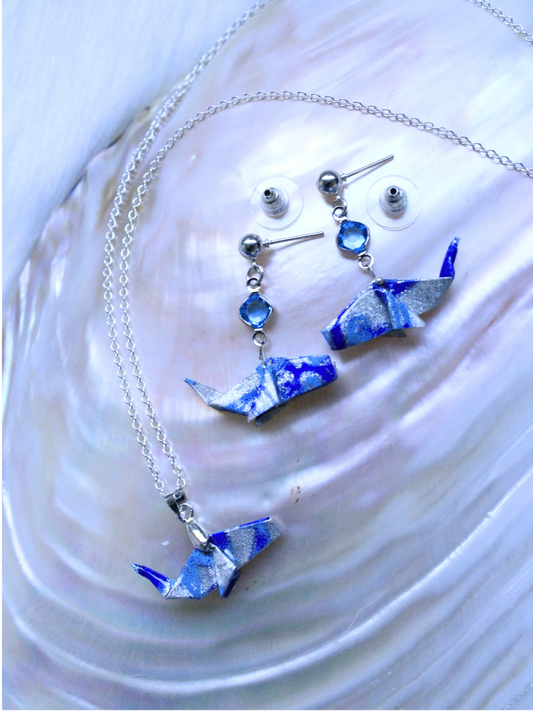 Ocean Serenity Earrings and Necklace Set