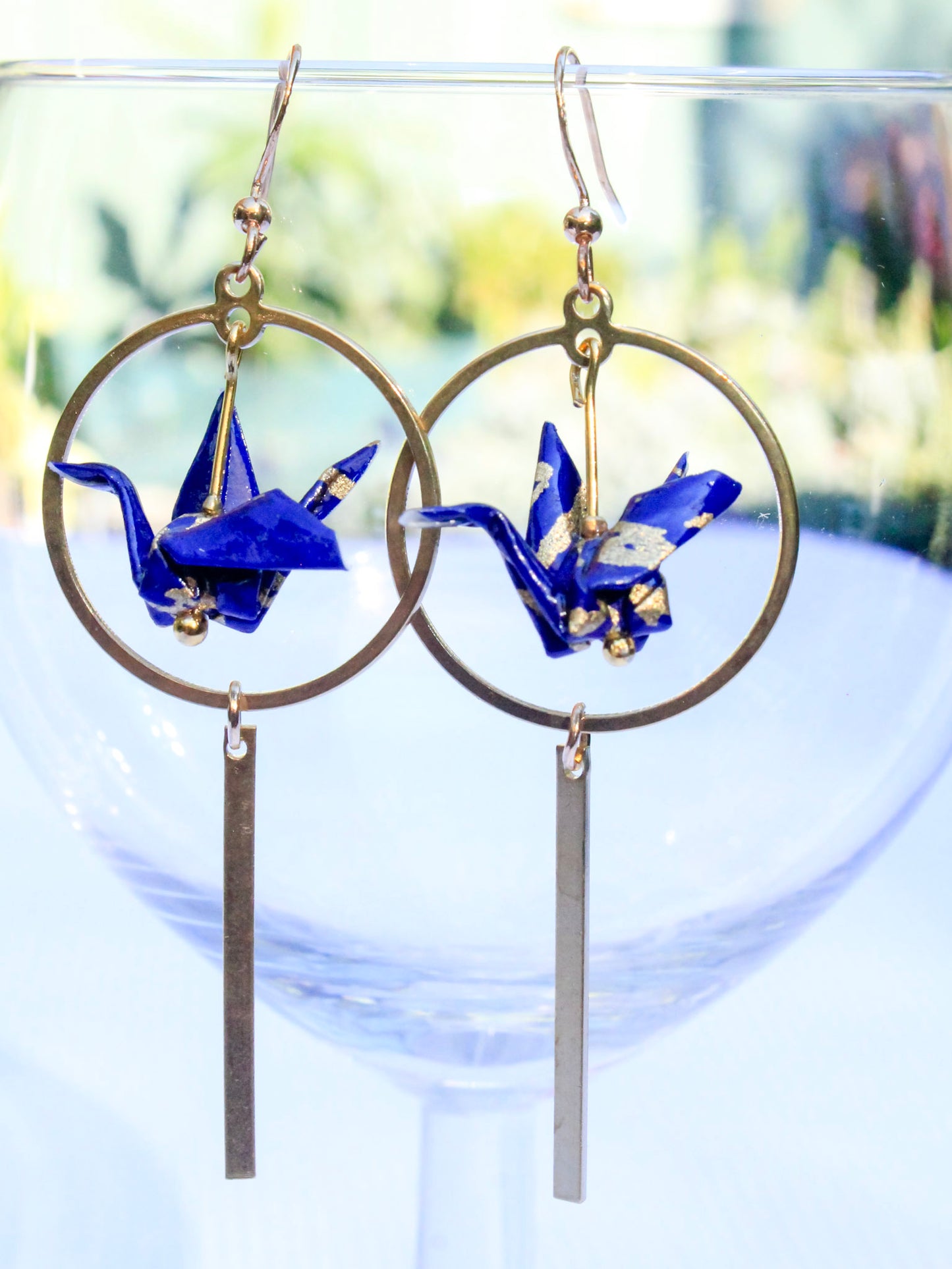 Origami-Crane-Earrings