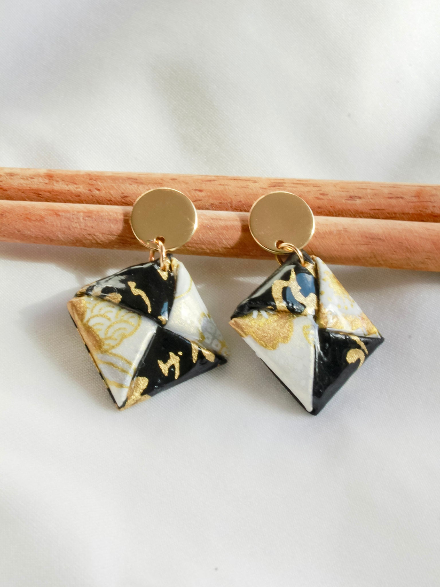 Handmade Origami Stud Earrings