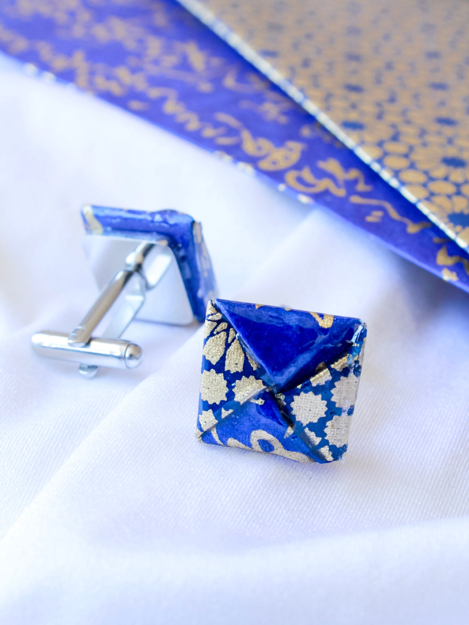 Custom Cufflinks for Men – North Star Origami Handmade Design