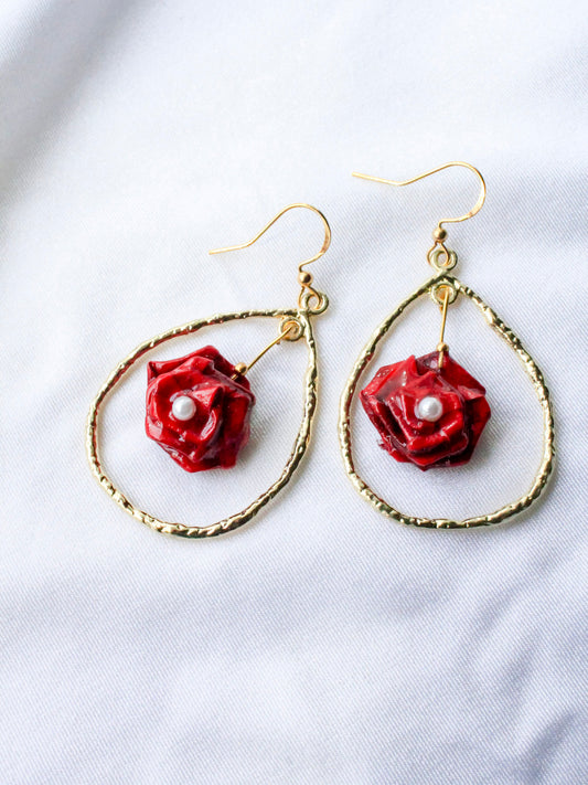 origami-rose-blossom-earrings-best-mother-day-gift