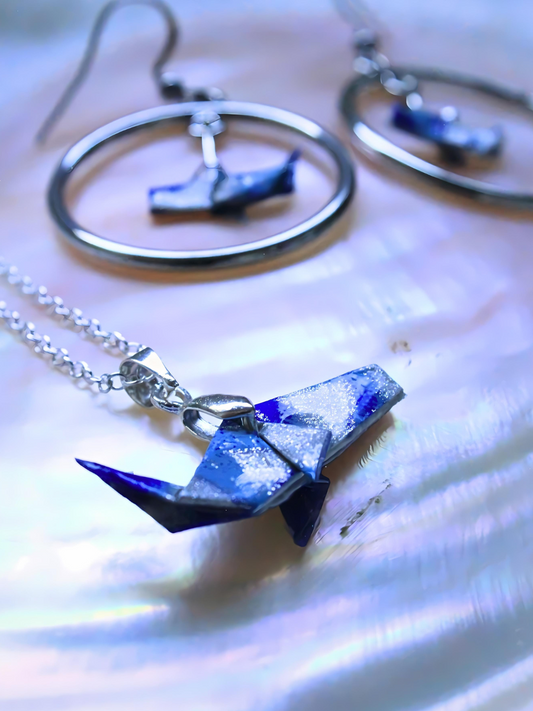 Whale Song Elegance Necklace & Earrings Set